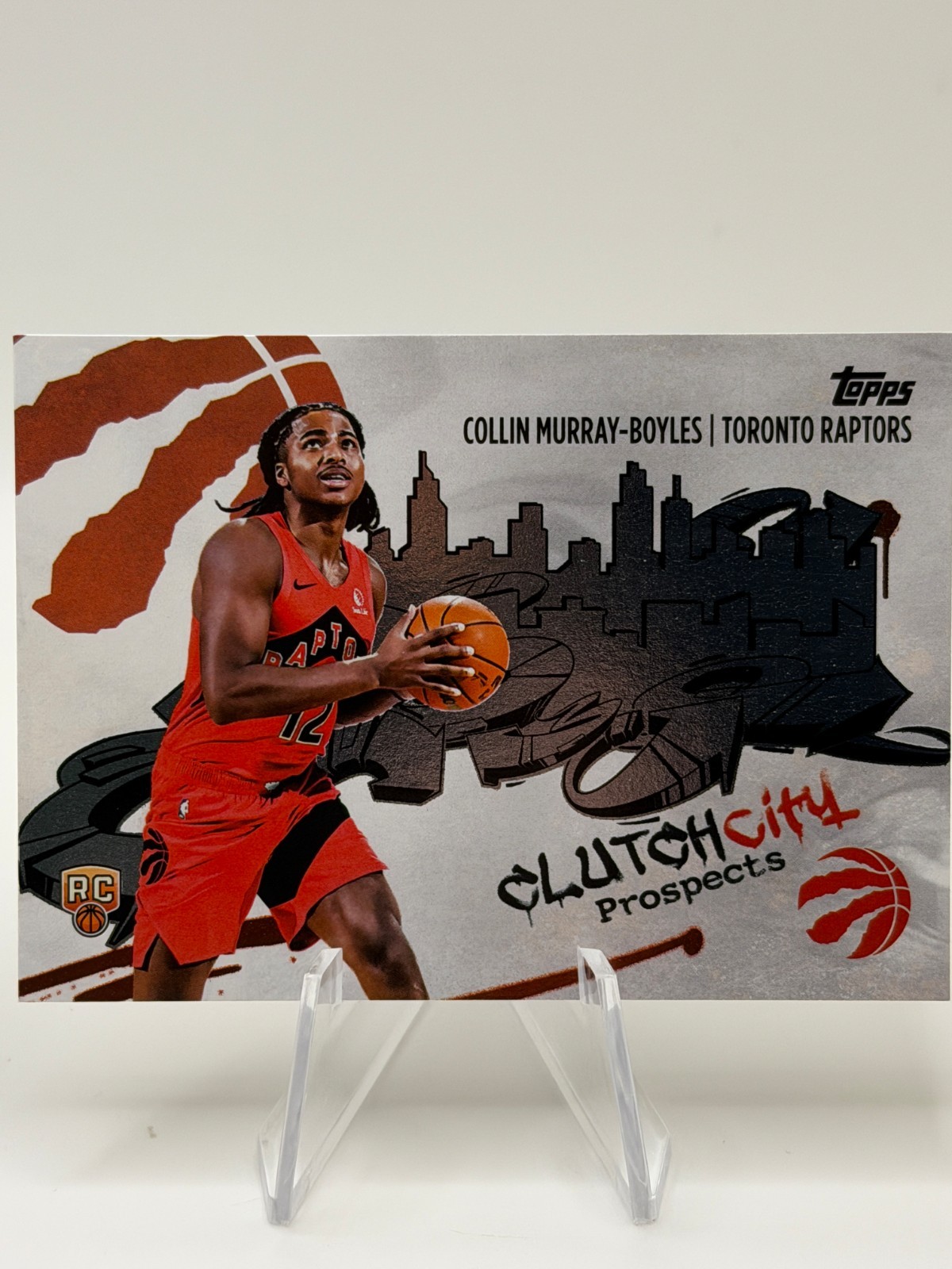 Collin Murray-Boyles Toronto Raptors 2025-26 Topps Clutch City Prospect CC-9
