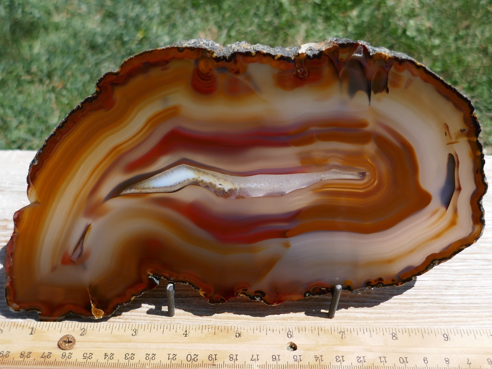 Brazilian Multicolor Agate *Polished Slab Drusy Premium Display 450Grams | TCR