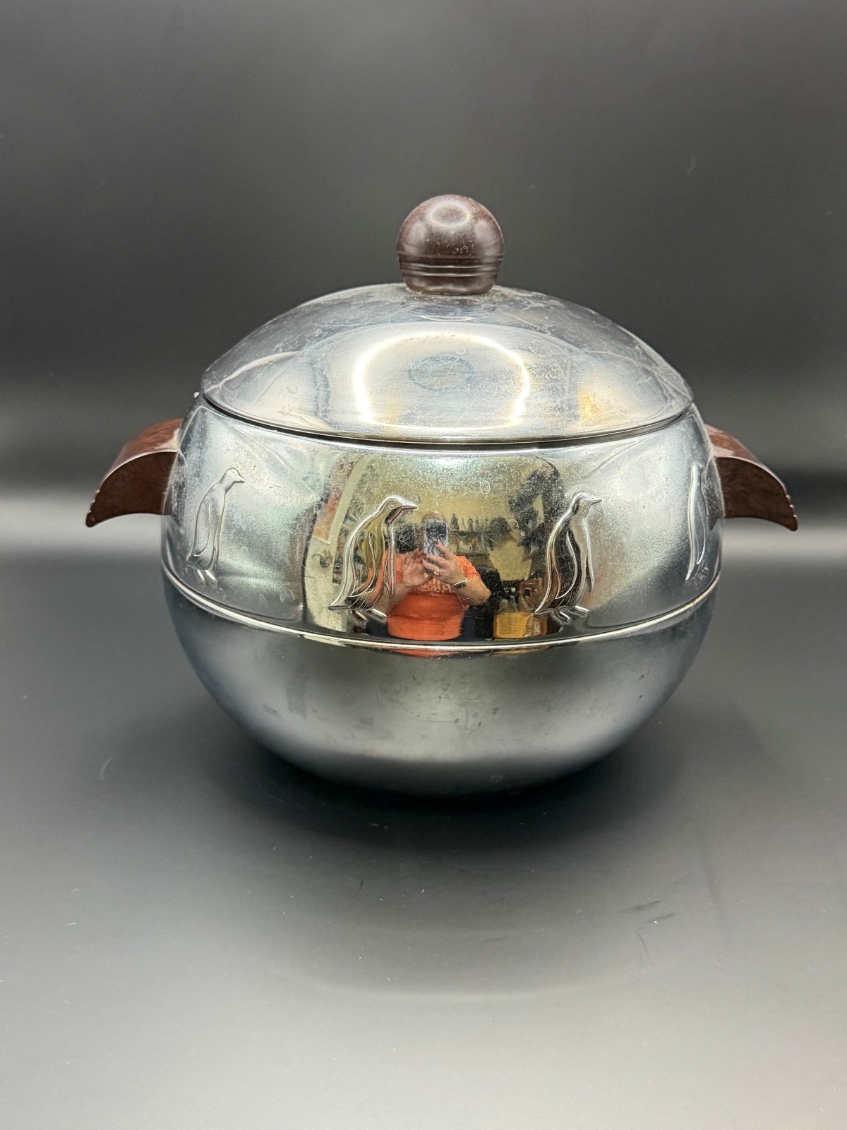 Vintage West Bend Aluminum Co. Penguin Hot/Cold Server Ice Bucket