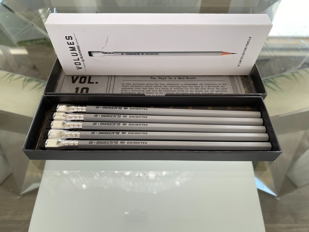 Blackwing Volume 10 NELLIE BLY JUNE 2019 Limited Ed 5 pencils With Box