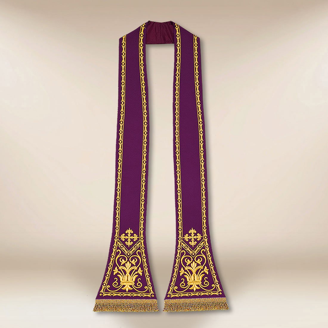 Embroidered Roman Stole “With Ornament”