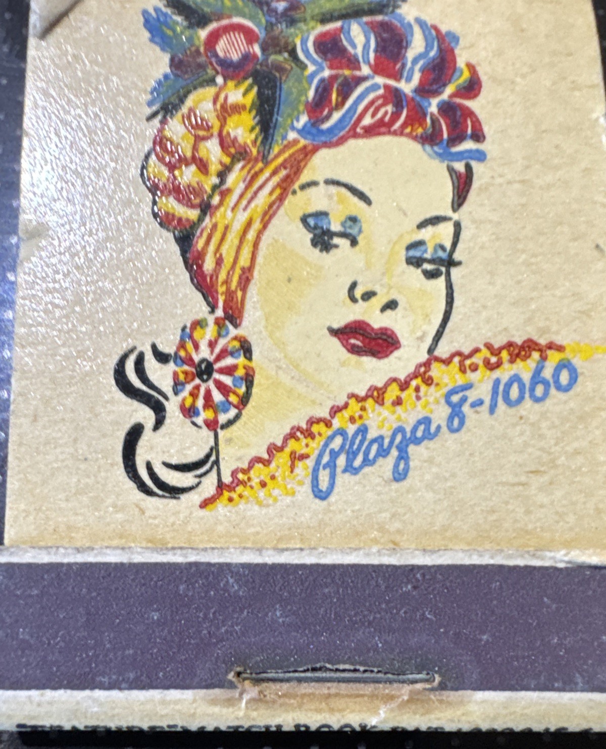 ￼ Feature Matchbook, Copacabana Nightclub, New York City, Never Struck, 1940\'s
