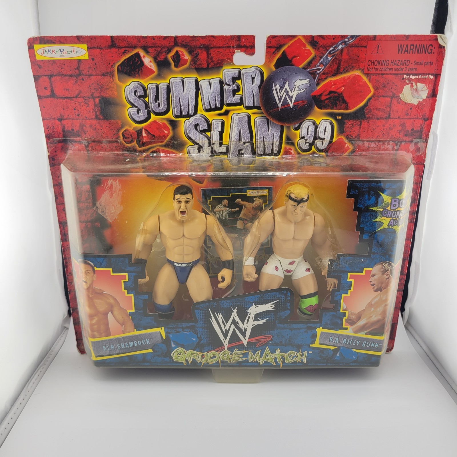 Vintage 1999 WWF Summer Slam ‘99 Grudge Match Ken Shamrock vs. Billy Gunn - New
