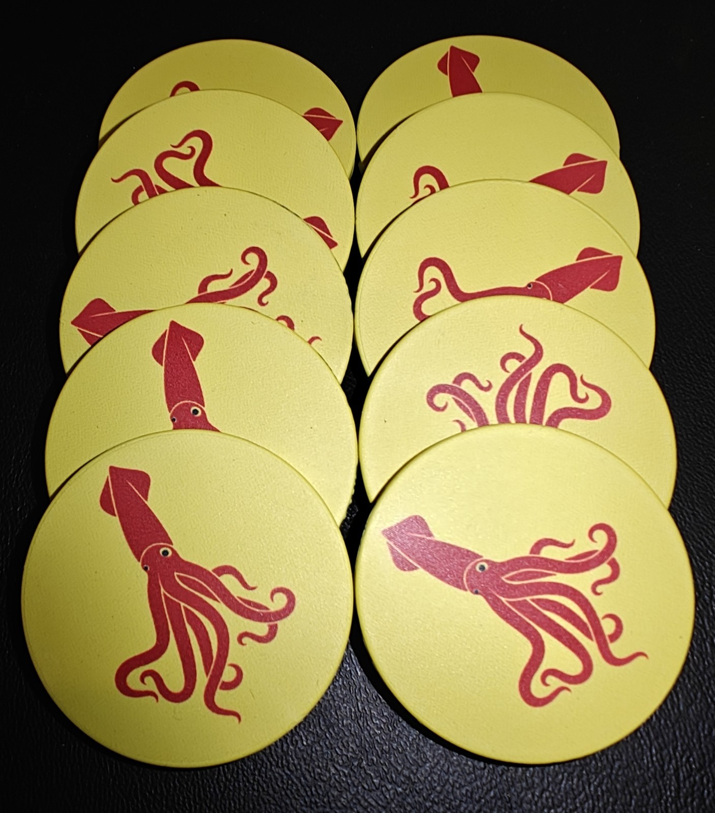 39mm - 10 Gram Squid Token - SET OF 10 SQUID GAME - Texas Hold Em  