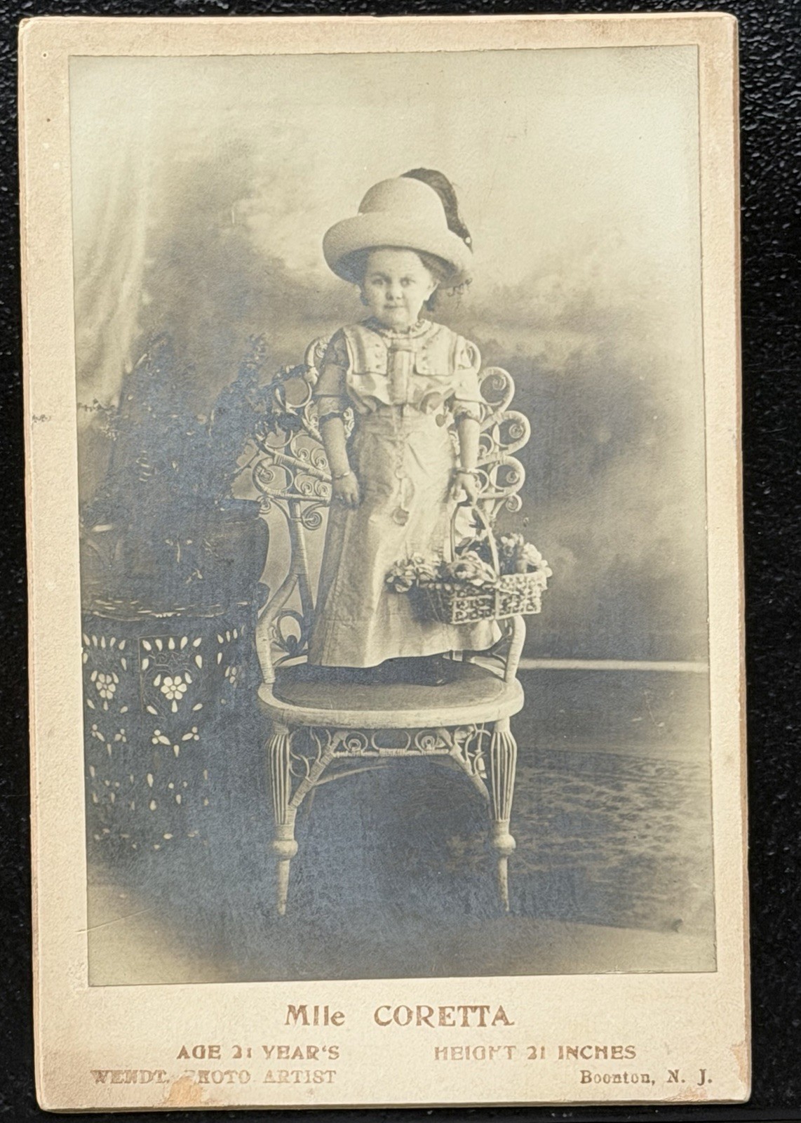 Antique Post Card Mlle Coretta French Actress Photo Paris France 1900s