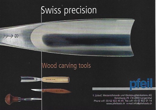 Pheil Swiss Precision Wood Carving Tool 2005 Vtg Magazine Print Ad 7.75\