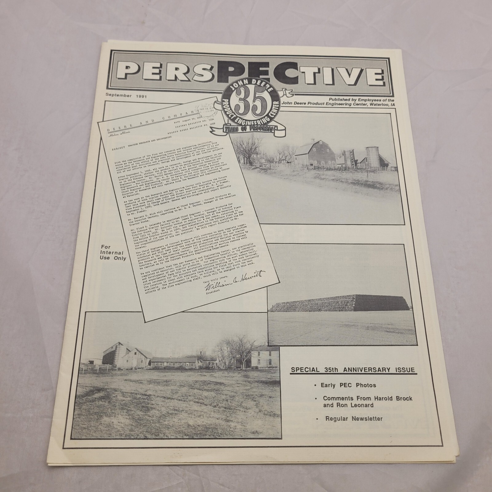 John Deere Waterloo Product Engineering Center PEC September 1991 Newsletter 