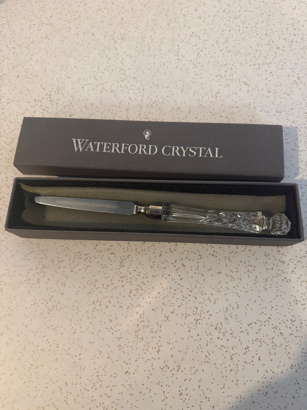 Waterford Crystal Millennium Letter Opener 9.5” Stainless Steel w/ Box