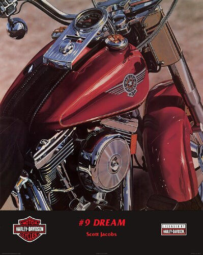 HARLEY DAVIDSON ART PRINT No. # 9 Dream by Scott Jacobs 24x30 Motorcycle Poster