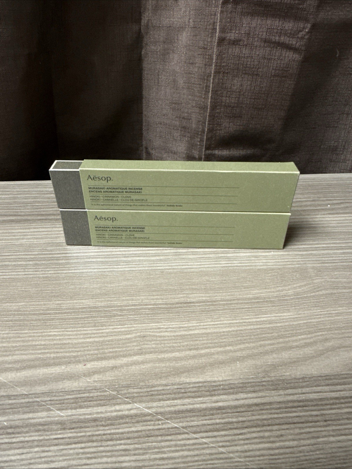 Aesop Sarashina Aromatique Incense Sticks Woody Warm Sweet Aroma Sandalwood x2