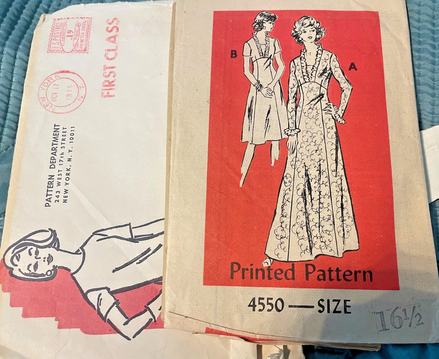 Vintage 1970's Anne Adams 4550 DRESS Sewing Pattern Women’s 16.5