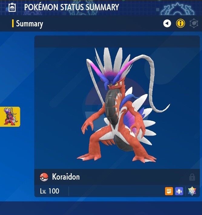 Koraidon Pokèmon Scarlet & Violet Battle Ready 6IV Level 100