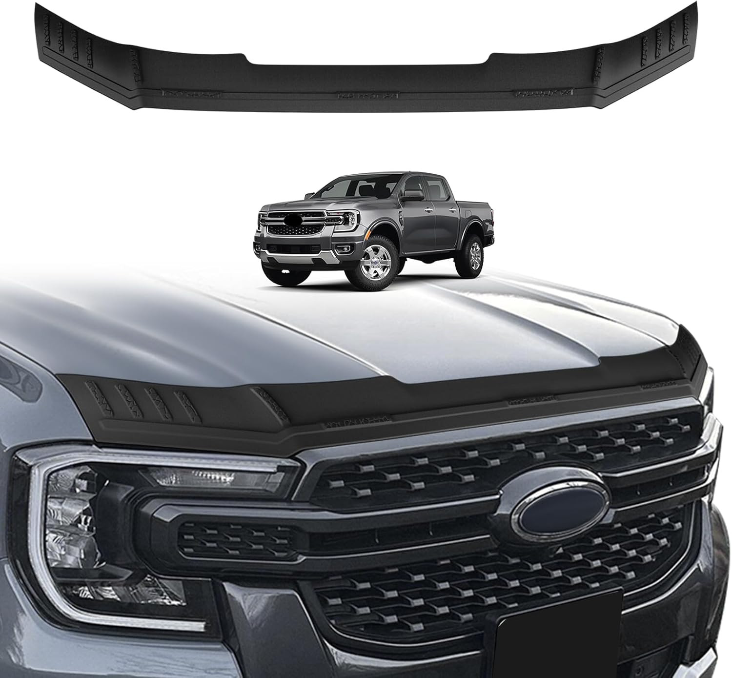 Hood Bug Deflector Protector for 2024 2025 2026 Ford Ranger