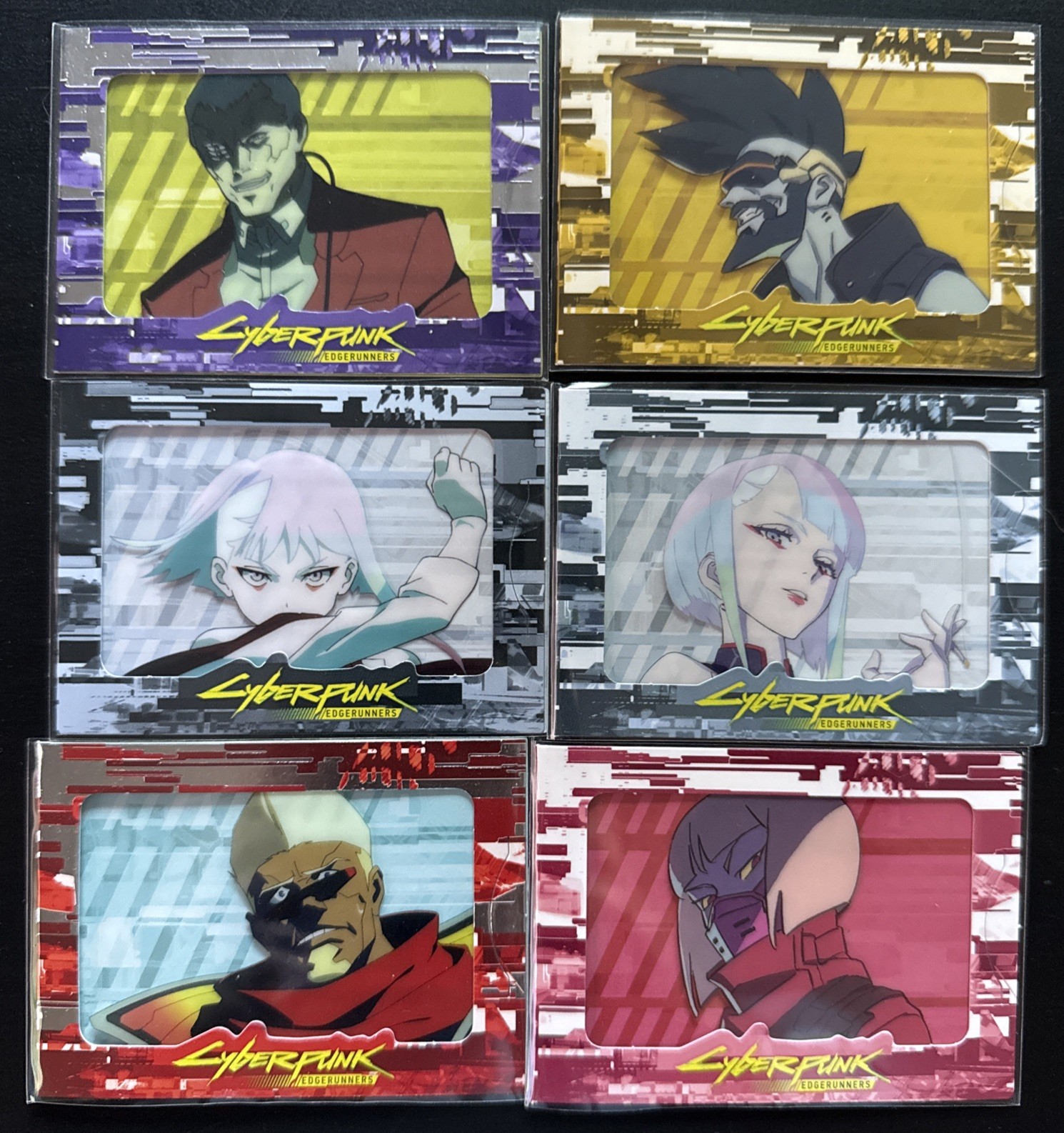 Cybercel Cyberpunk Edgerunners 2023 lot  +6 Cards NM