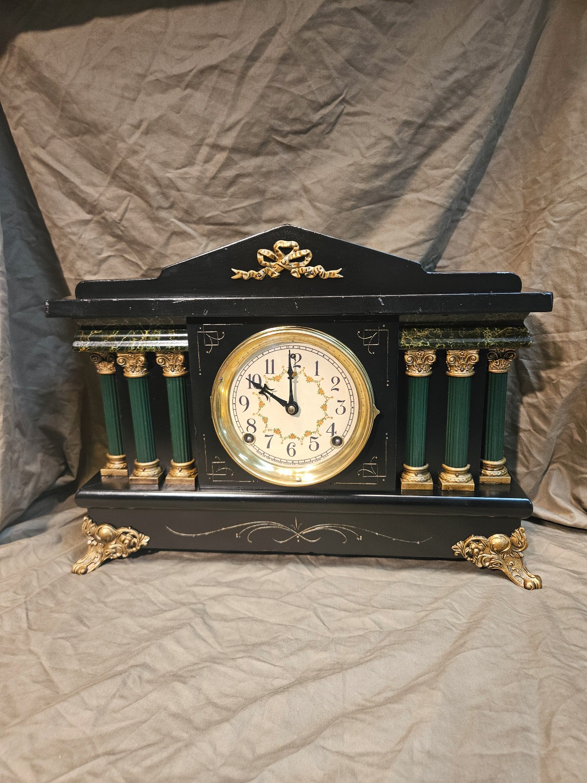 Antique Sessions Mantel Clock © 1919 Original Movement Restored