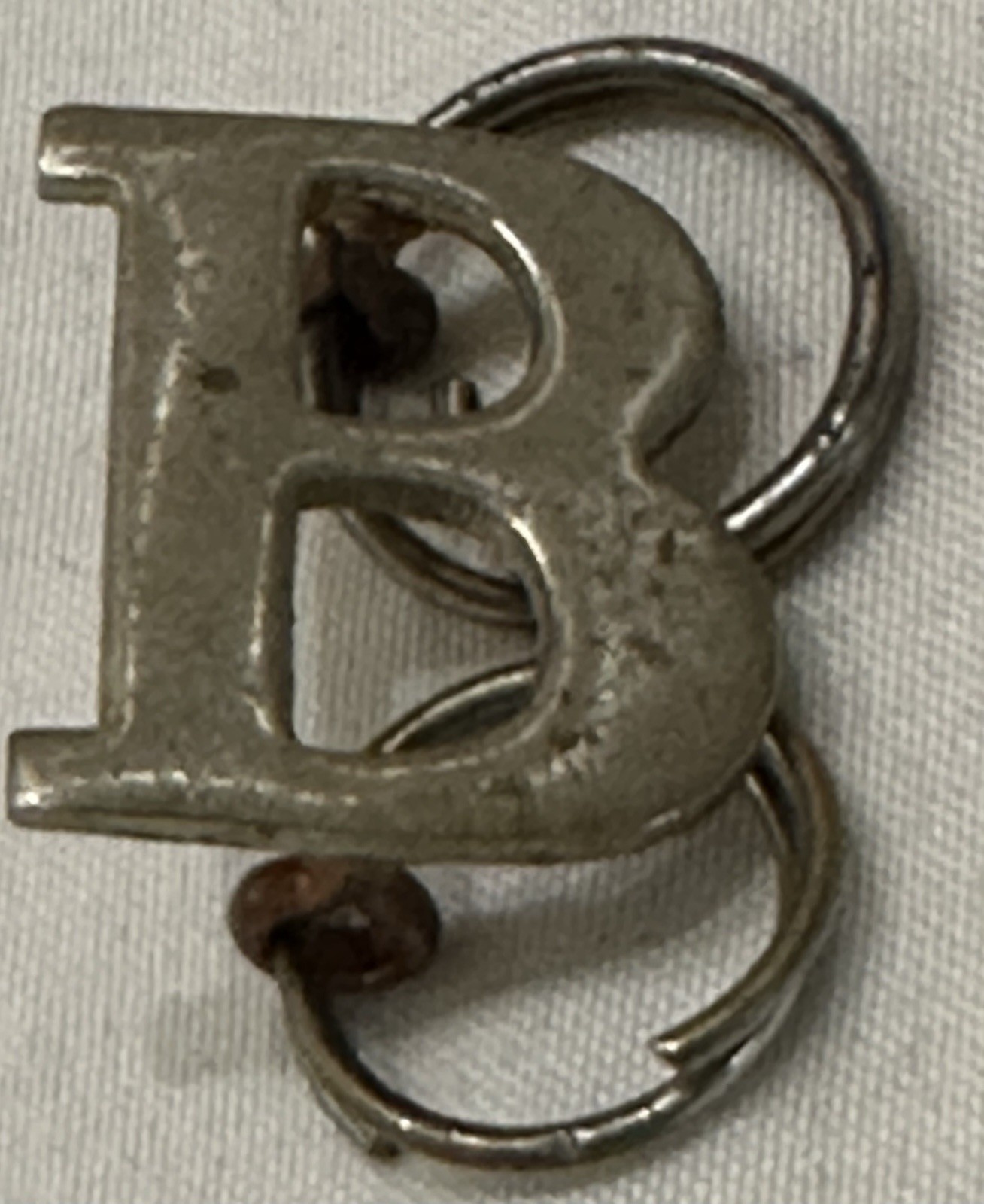 Late 1860’s/ 1870’s Letter “B” With Copper Loops, German Silver Overlay, Catches
