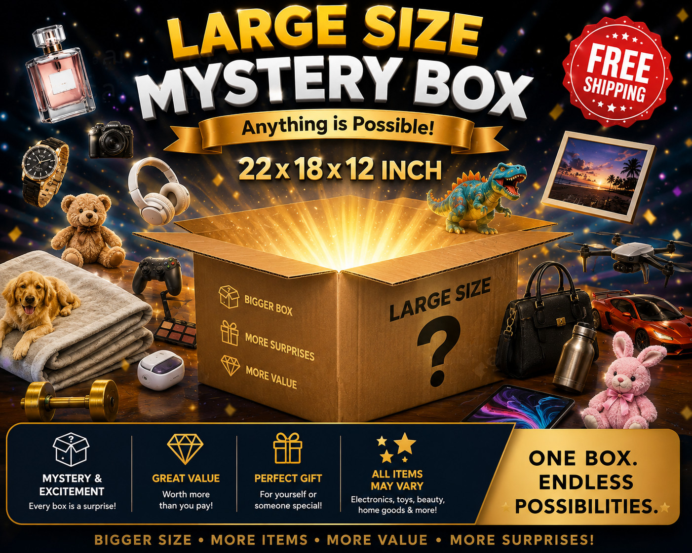 Large Mystery Box General Merchandise Fun Liquidations Bundles  296