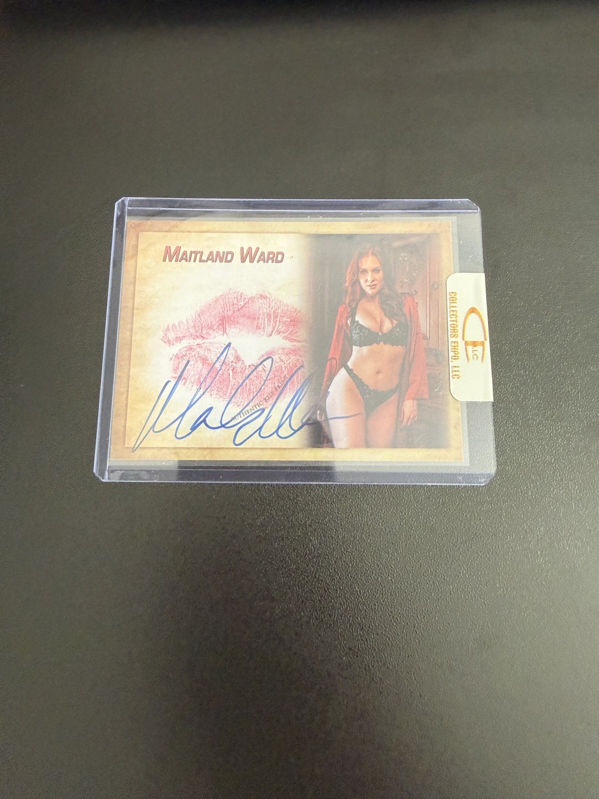 Maitland Ward /Adult Model/ Real Signed Kiss Card, Collectors Expo In 2024/Rare