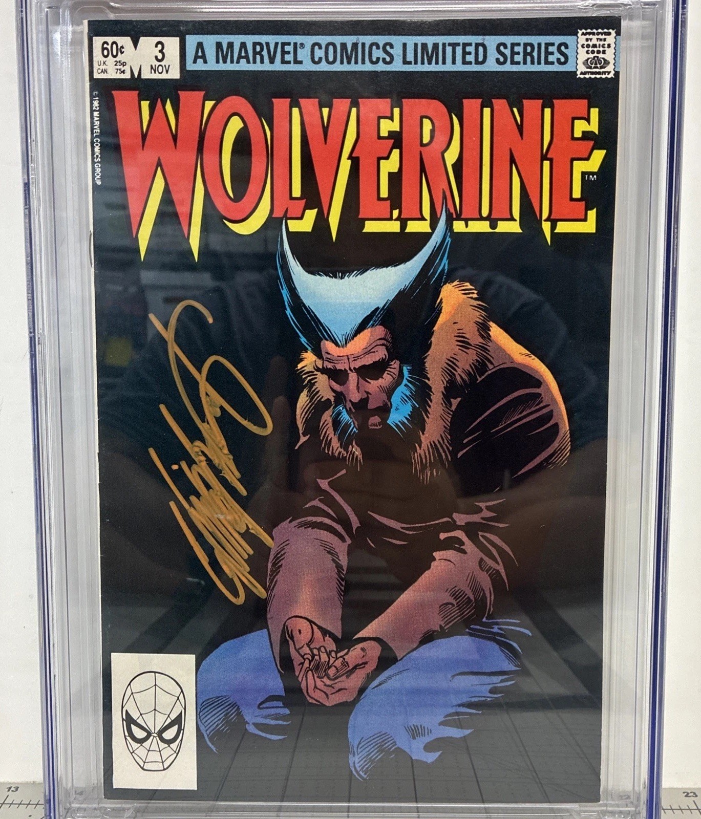 Wolverine Limited Series #3 VTG ‘82 CGC SS 9.4 NM Chris Claremont Orange Sig ✍️