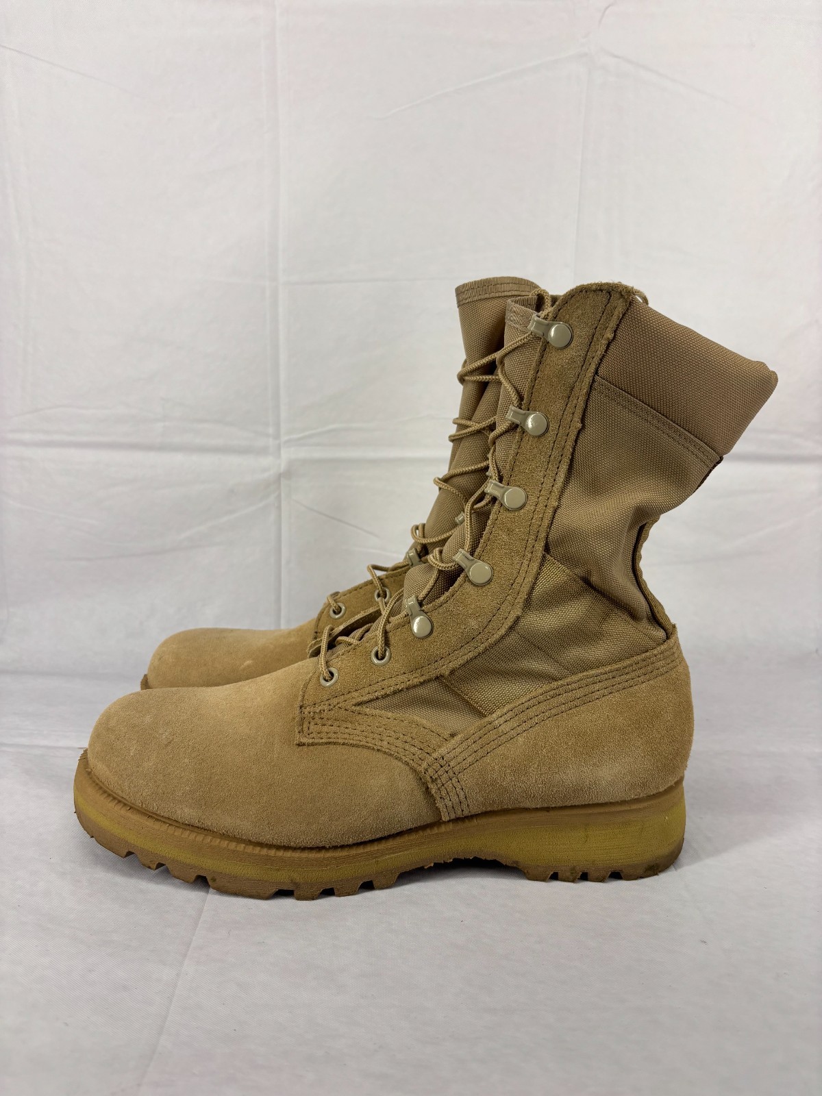 Altama Combat Boots Mens 8W Beige Hot Weather Army Desert Military 5800 Vibram
