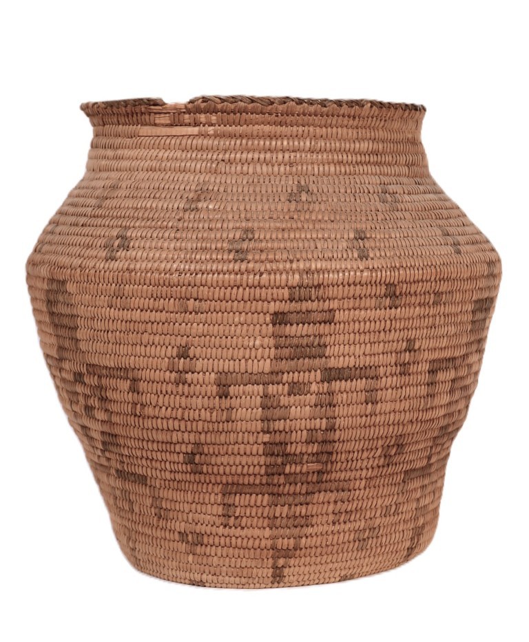 Antique Pima Basket with Gila Monsters ca. 1920s  8