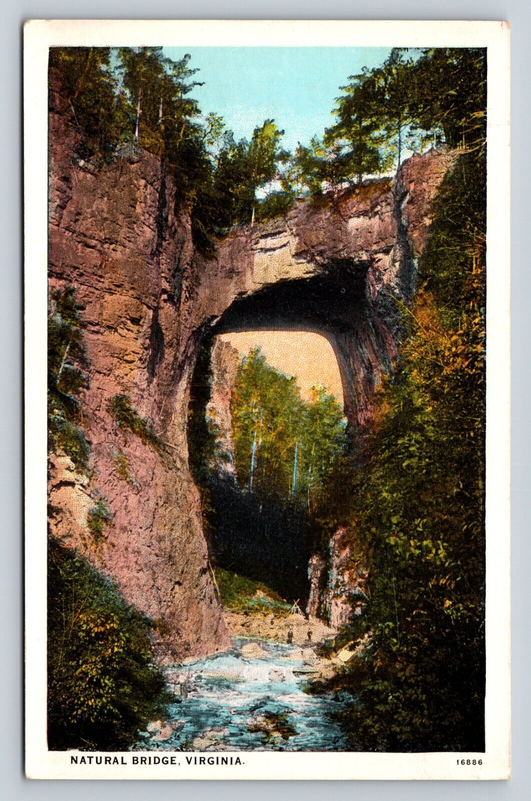 Natural Bridge In Virginia VA Landscapes VINTAGE Postcard