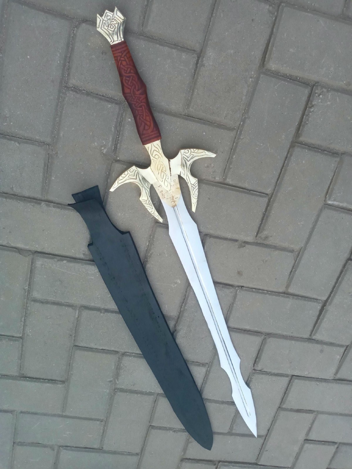 Handmade Stainless Steel Heimdall Replica Sword, Hand Forged Stainless Steel
