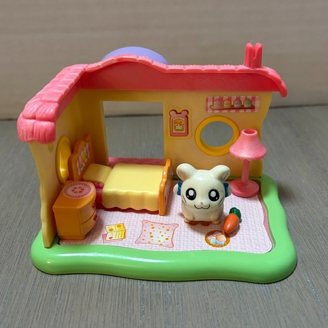 Hamtaro Bijou's Bedroom House Furniture Figures Playset 2001/2002 Lot