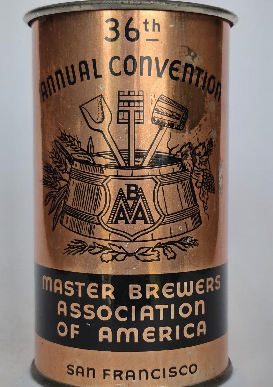 *RARE 1939 MASTER BREWER'S 36th ANNUAL CONVENTION COPPER MUG SAN FRANCISCO