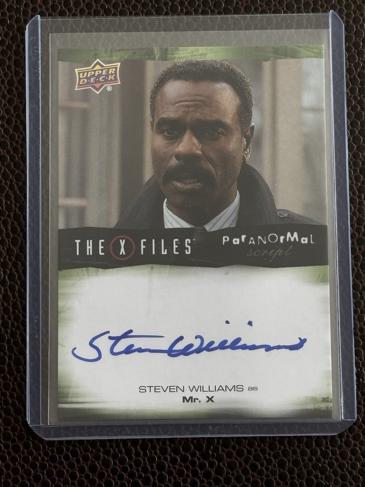 2019 Upper Deck X-Files UFO & Aliens Steven Williams as Mr. X Auto Autograph
