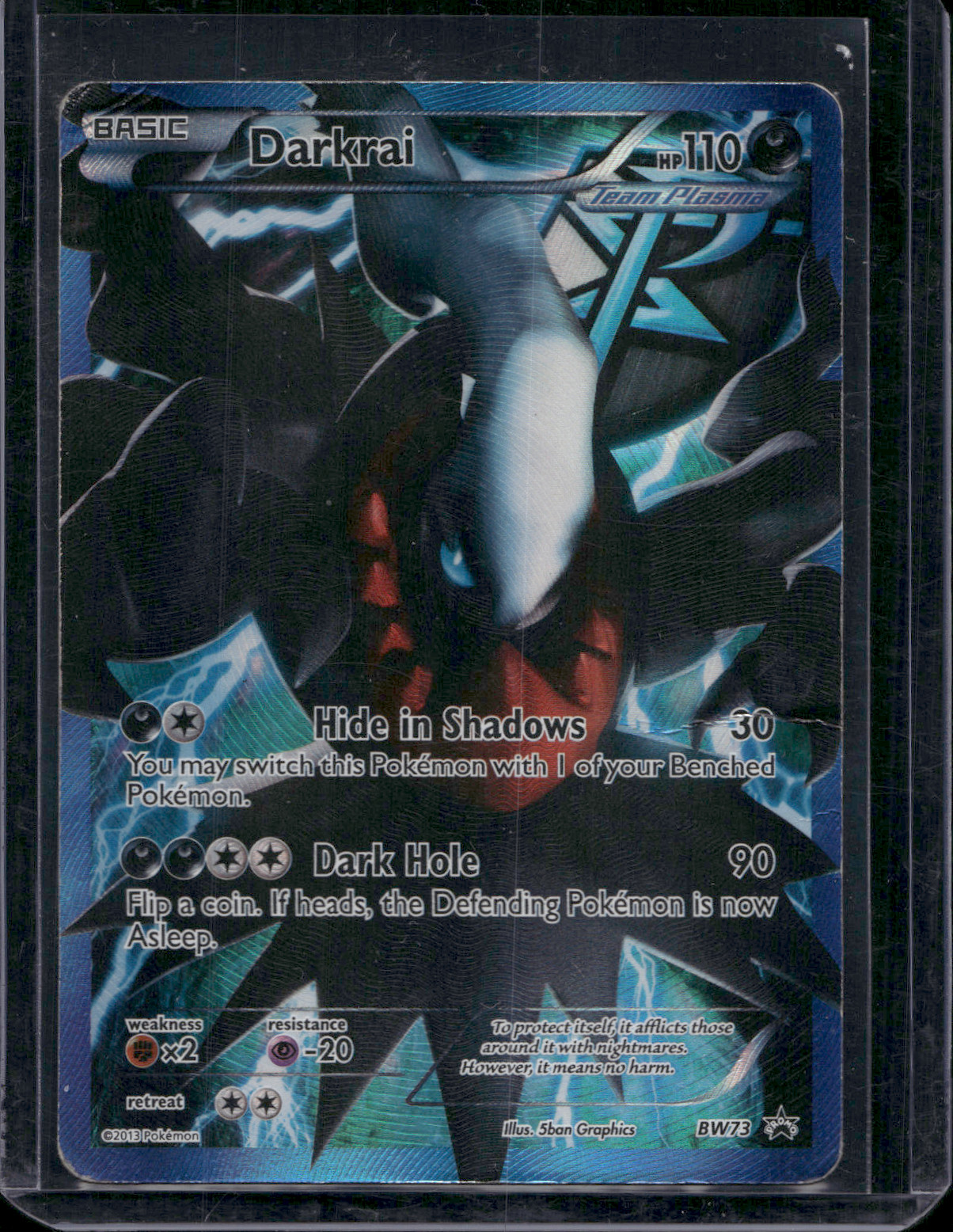 Darkrai EX Full Art Promo BW73 Team Plasma 2013 Pokémon 
