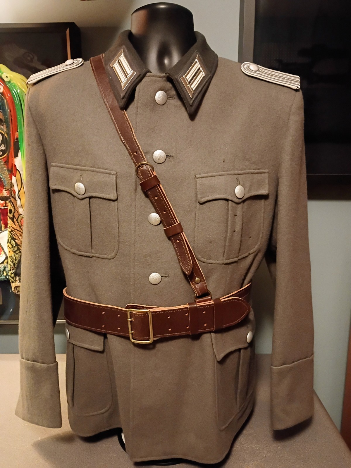 Post WWII East German Army surplus tunic large. Also American Werewolf in London