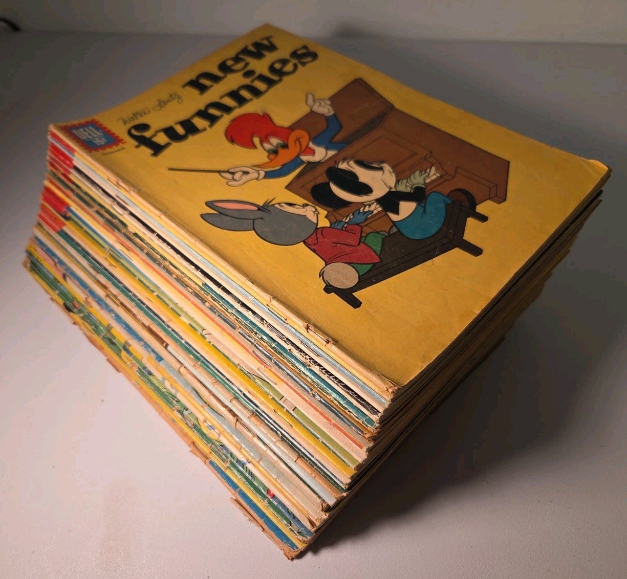 Dell New Funnies. Woody Woodpecker. Golden Age. Lot of 32.