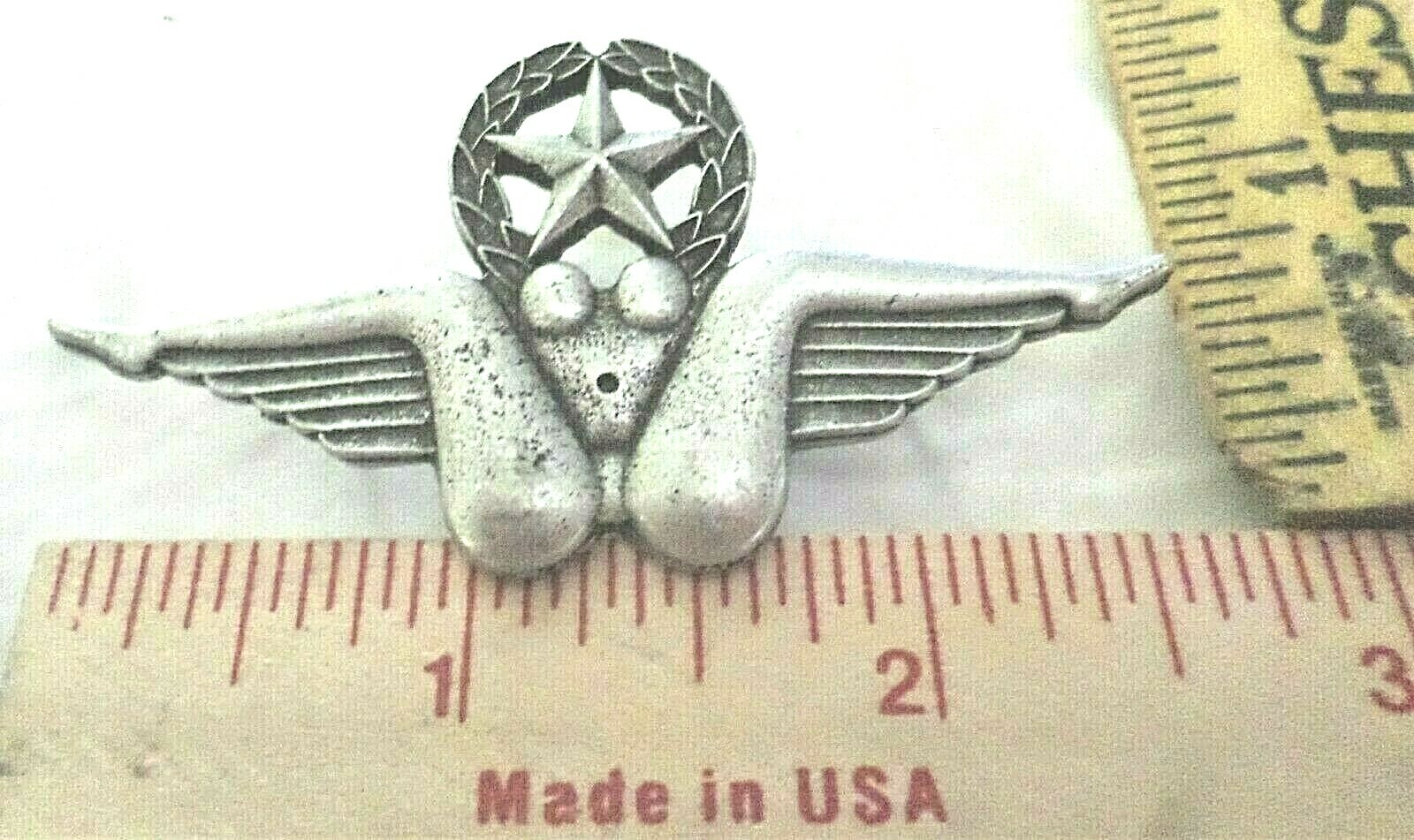 BUSH PILOT pin vintage military collectible biker vest \