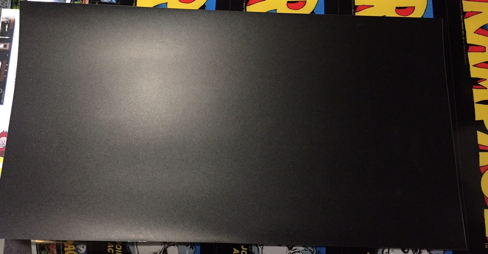 Generic Black Blank Laminated Arcade Control Panel Overlay 30” X 17” (cpo)