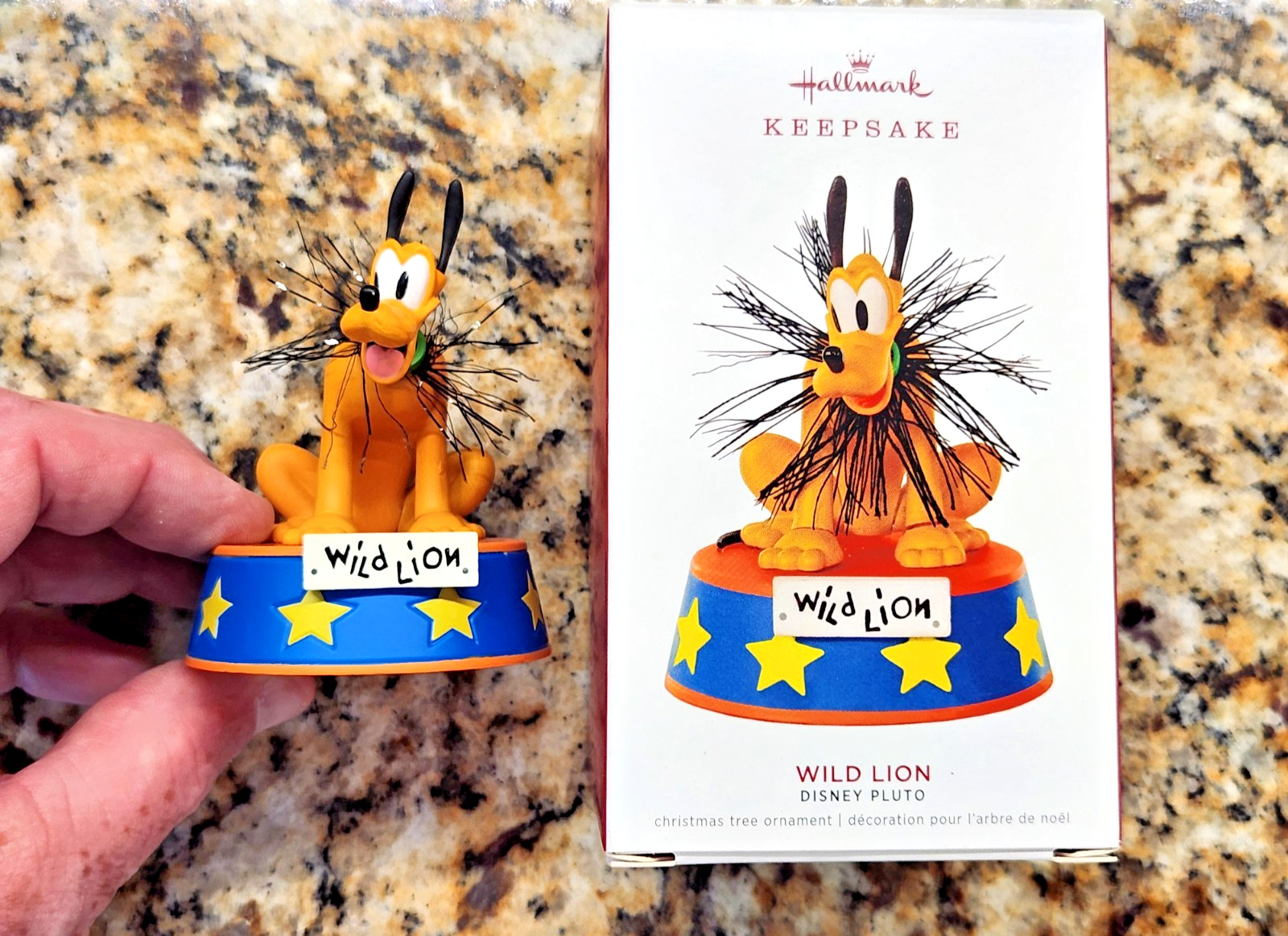 Disney Wild Lion Pluto Limited Edition Christmas Hallmark Keepsake Ornament -NIB Disney Wild Lion Pluto Limited Edition Christmas Hallmark Keepsake Ornament -NIB