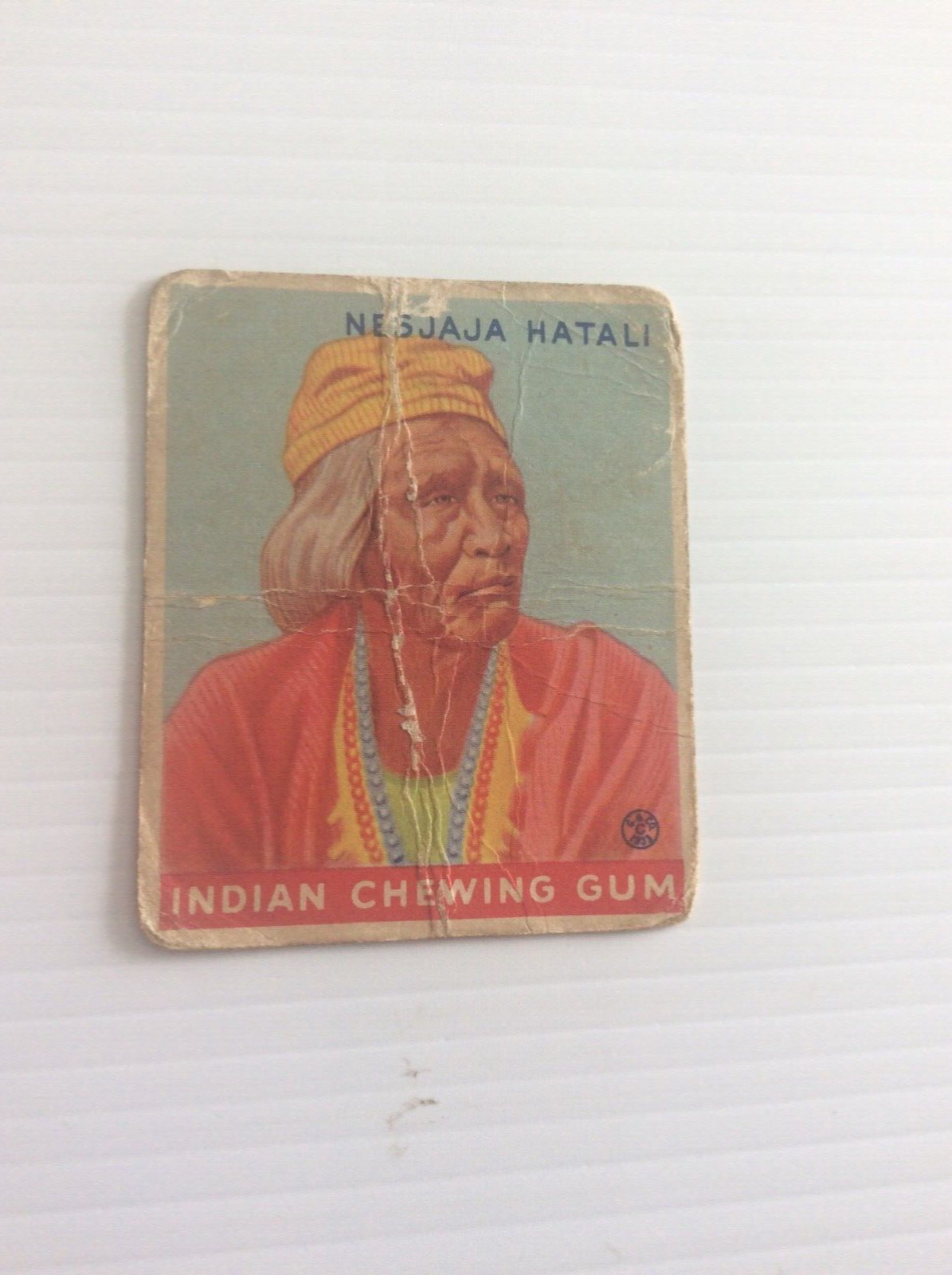 1931 Goudey Indian Gum Nesjaja Hatali card #199 poor