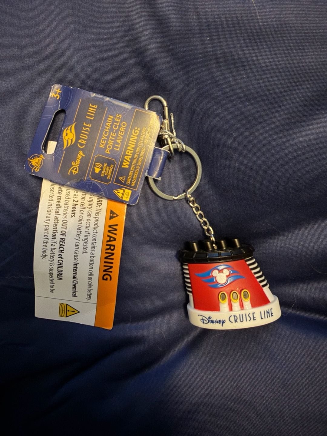 Disney Cruise Line Musical Funnel Keychain - 