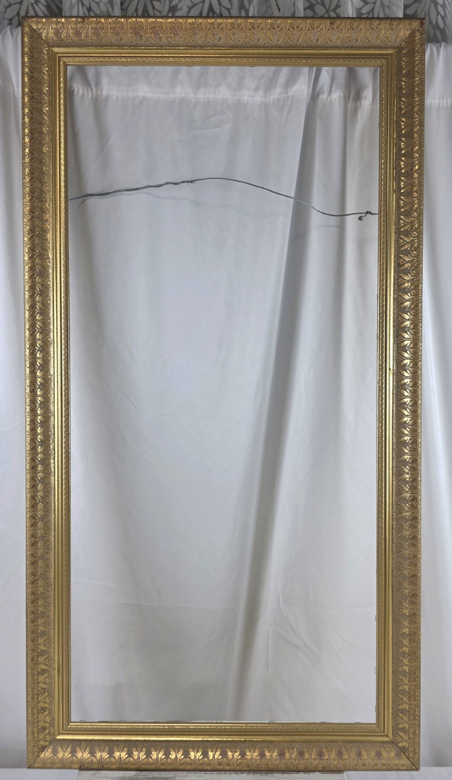 Vintage Gold Gilded Wooden Frame W/Ornate Carved Design 38.5\ Vintage Gold Gilded Wooden Frame W/Ornate Carved Design 38.5\