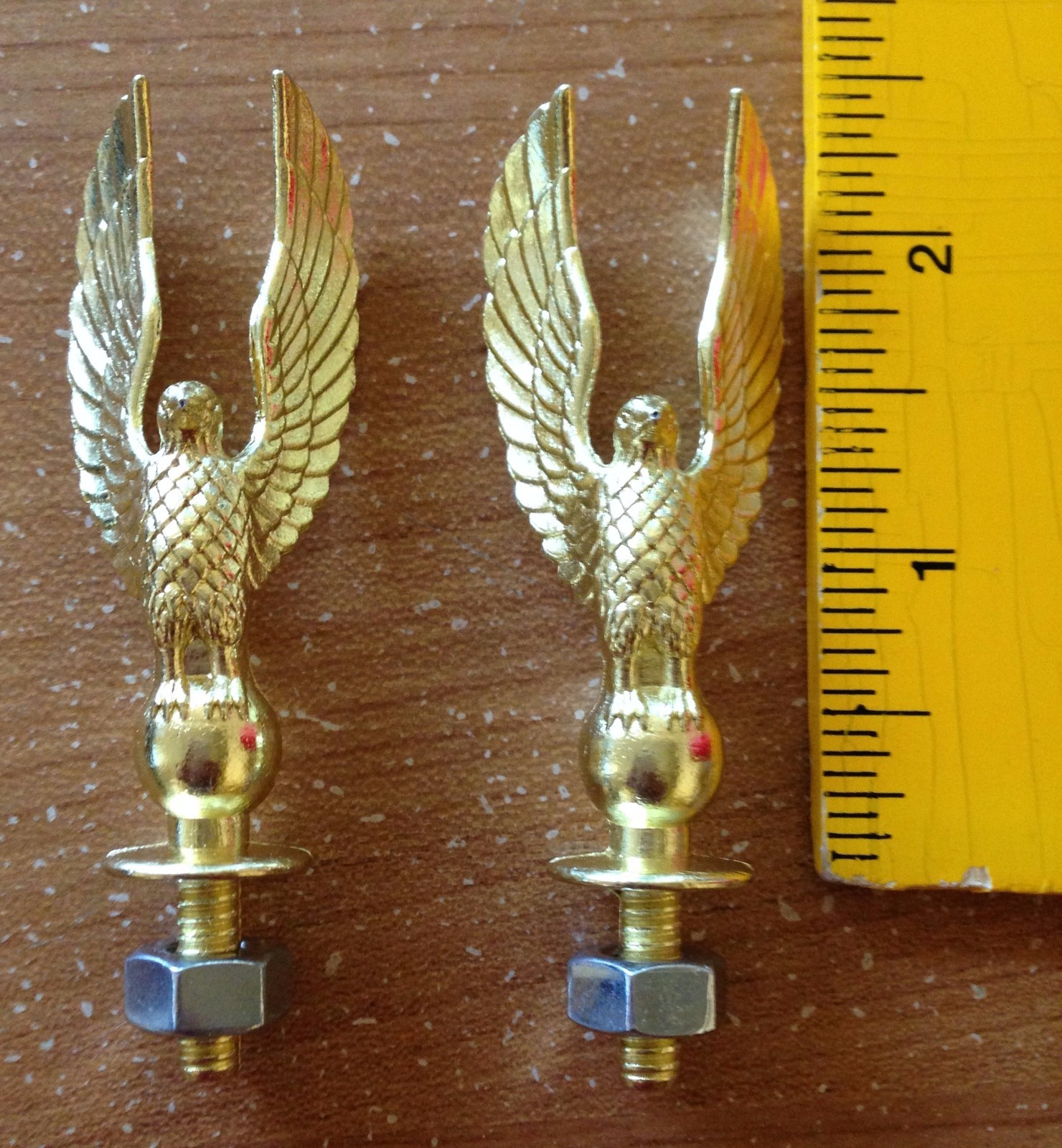 Metal Eagles - Trophy Parts - Crafts - Repurpose - Vintage Look - Hood Ornament