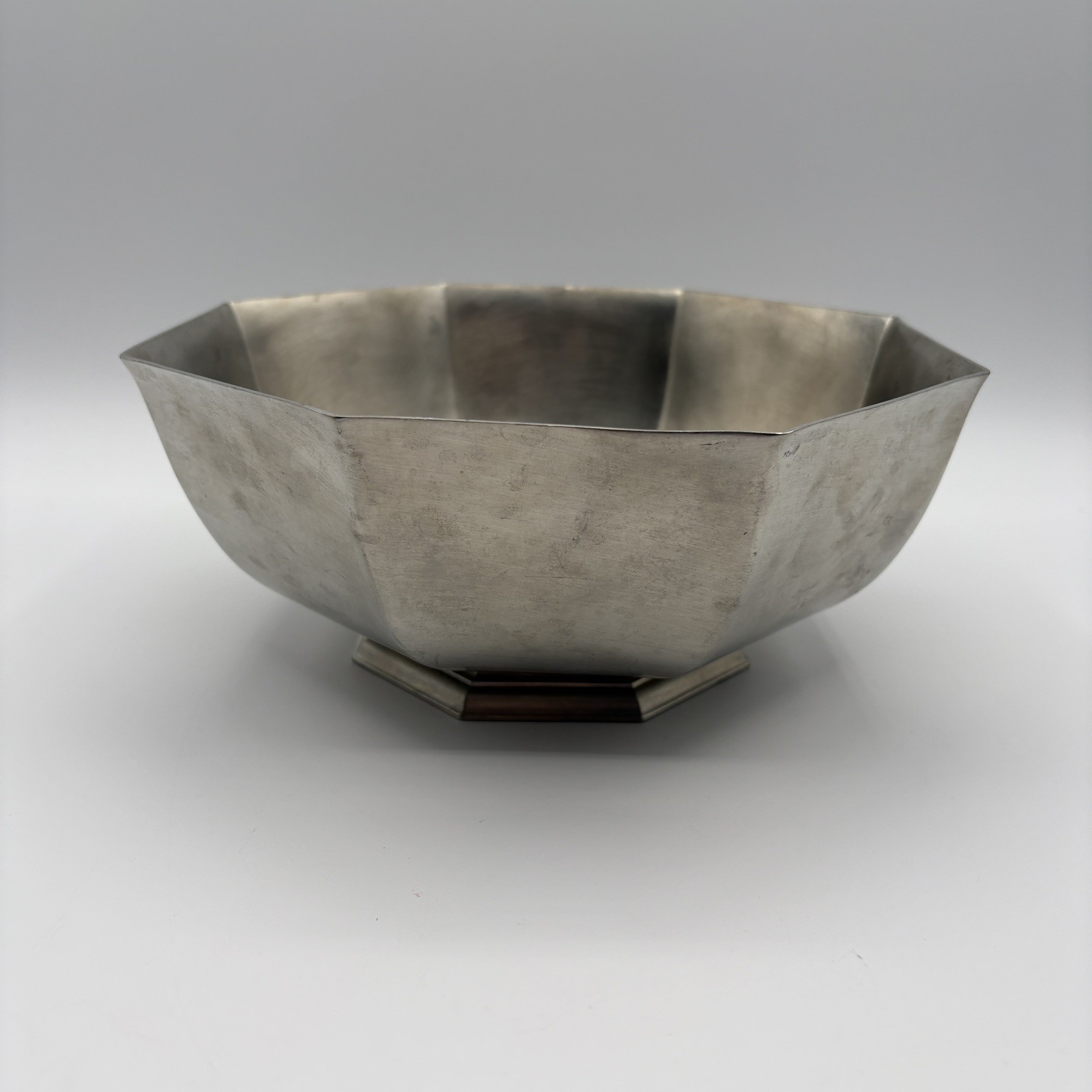 Vintage Gorham Octette Pewter PH6 Octagonal Bowl 8” Mid Century Serveware PATINA
