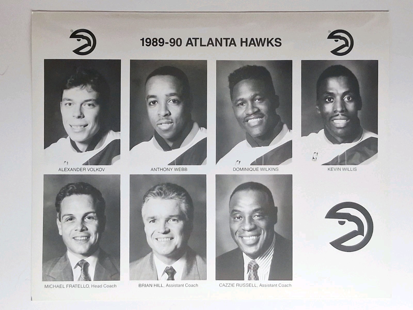 Atlanta Hawks 1989-90, Dominque Wilkins, Team Press Photograph