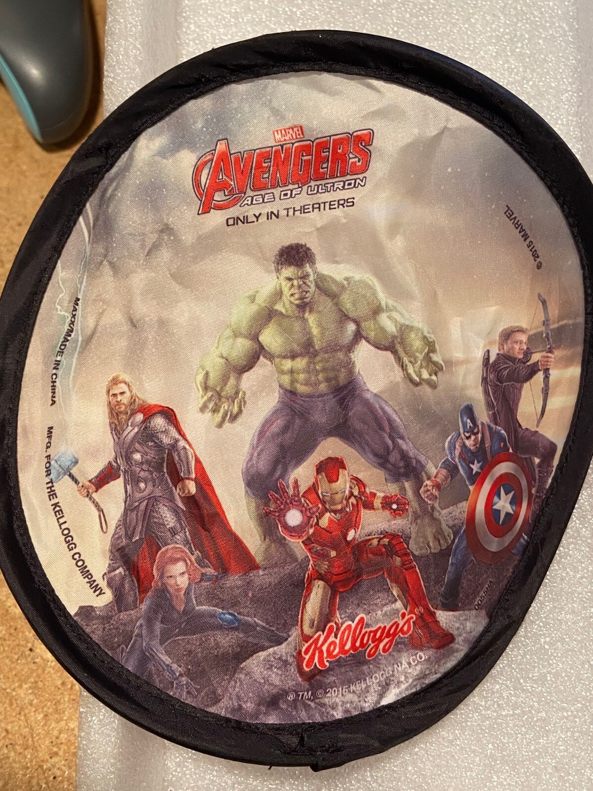 Kellogg\'s Avengers Soft Flyer Disc (Team) *Nice Condition/No Package* lll1