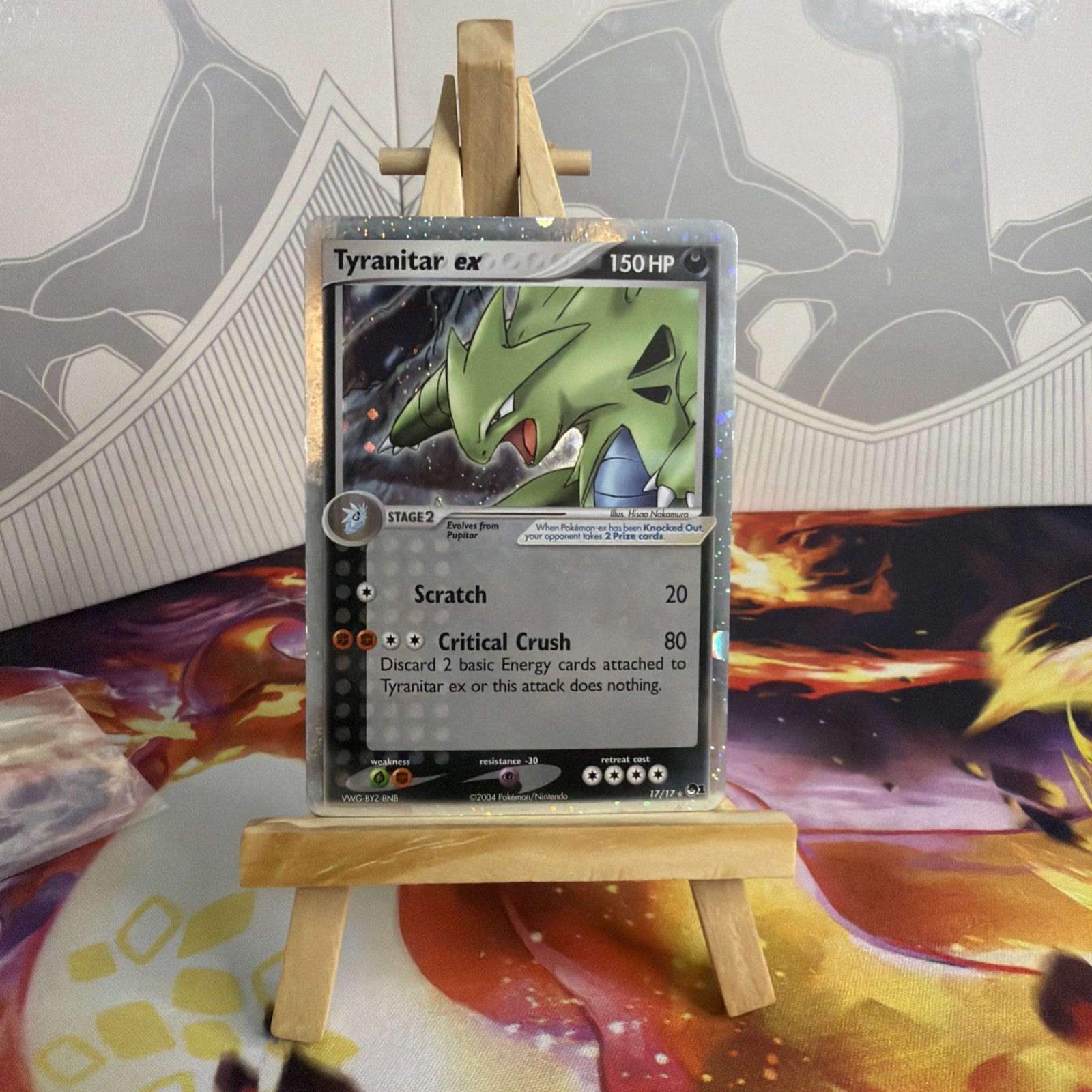 Tyranitar ex (Cosmos Holo) 017/017 Pop Series 1 Near mint Pokémon tcg 