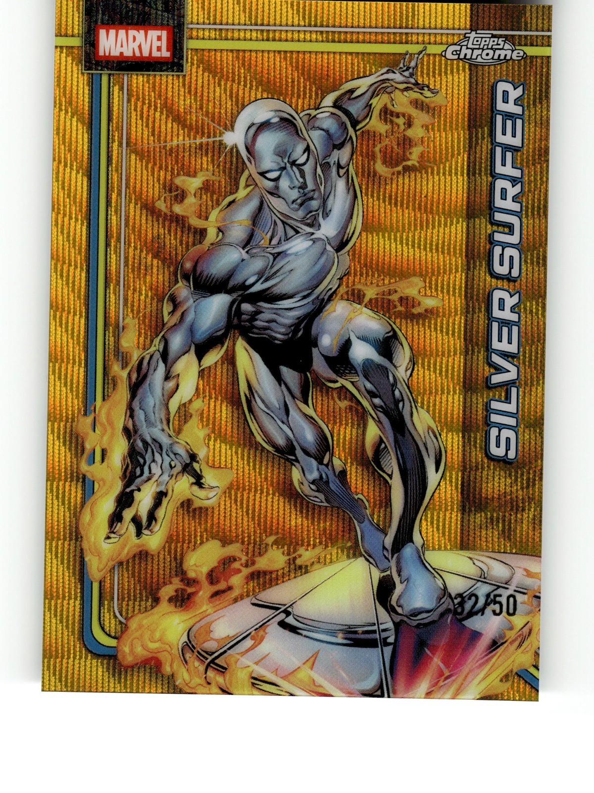 2026 Topps Chrome Marvel Silver Surfer #157 Gold Parallel /50-32/50