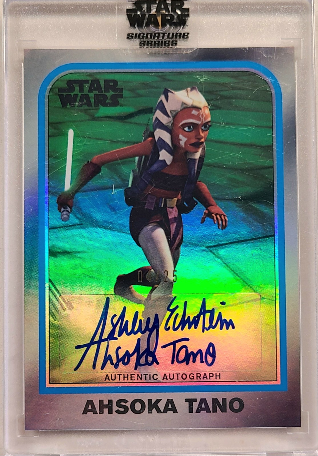 Topps Star Wars Signature Series Ahsoka Tano Auto /25 VARIATION Ashley Eckstein