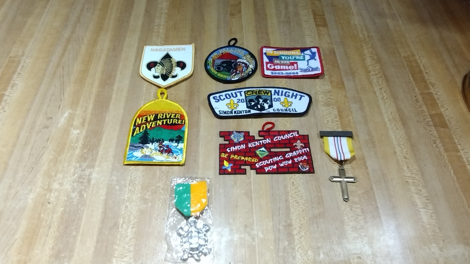 Boy Scouts Simon Kenton Council Lot,patches,medals