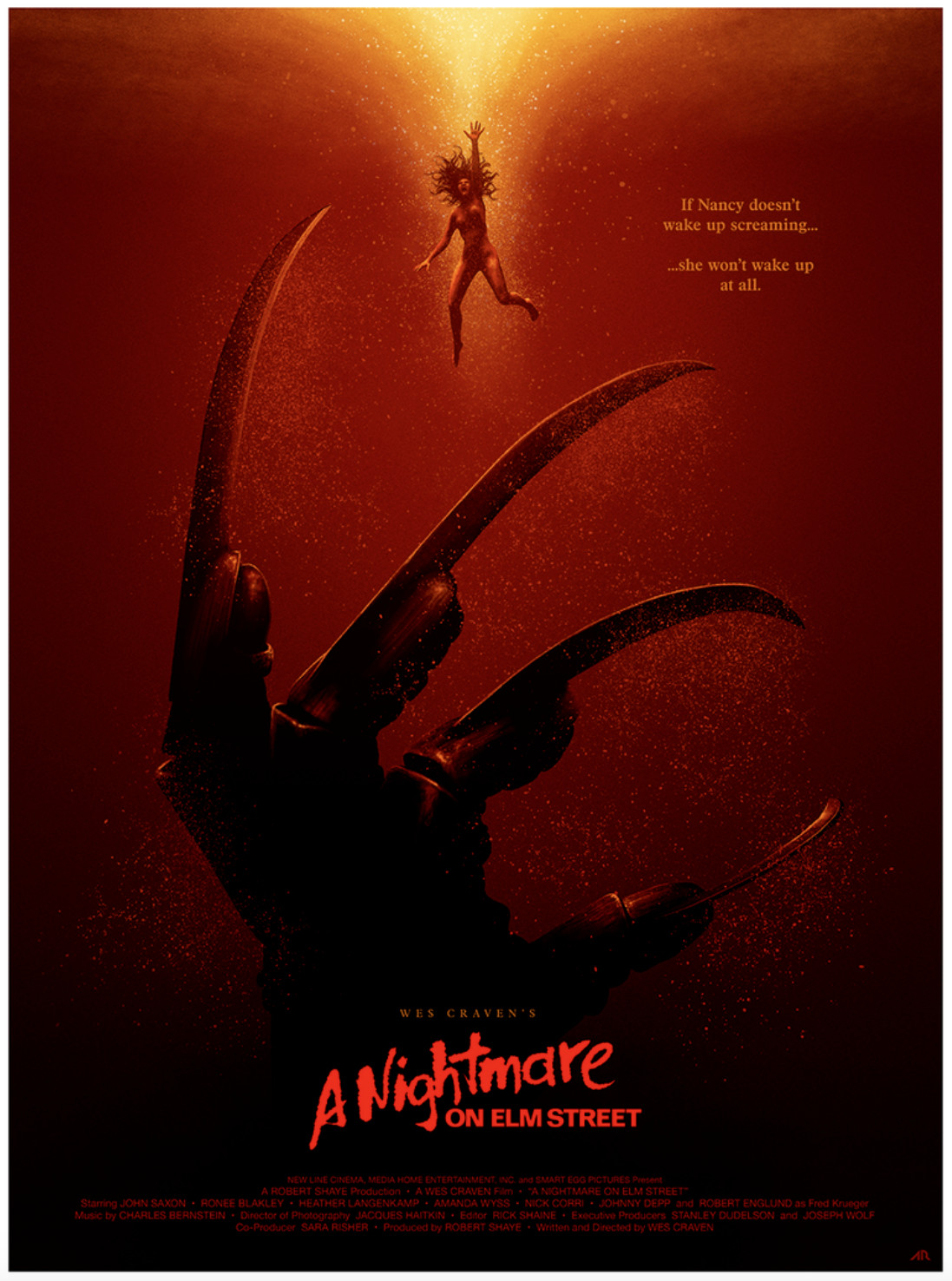 A Nightmare on Elm Street LARGE Red Variant Giclee Print 24x36 No Mondo Art A Nightmare on Elm Street LARGE Red Variant Giclee Print 24x36 No Mondo Art
