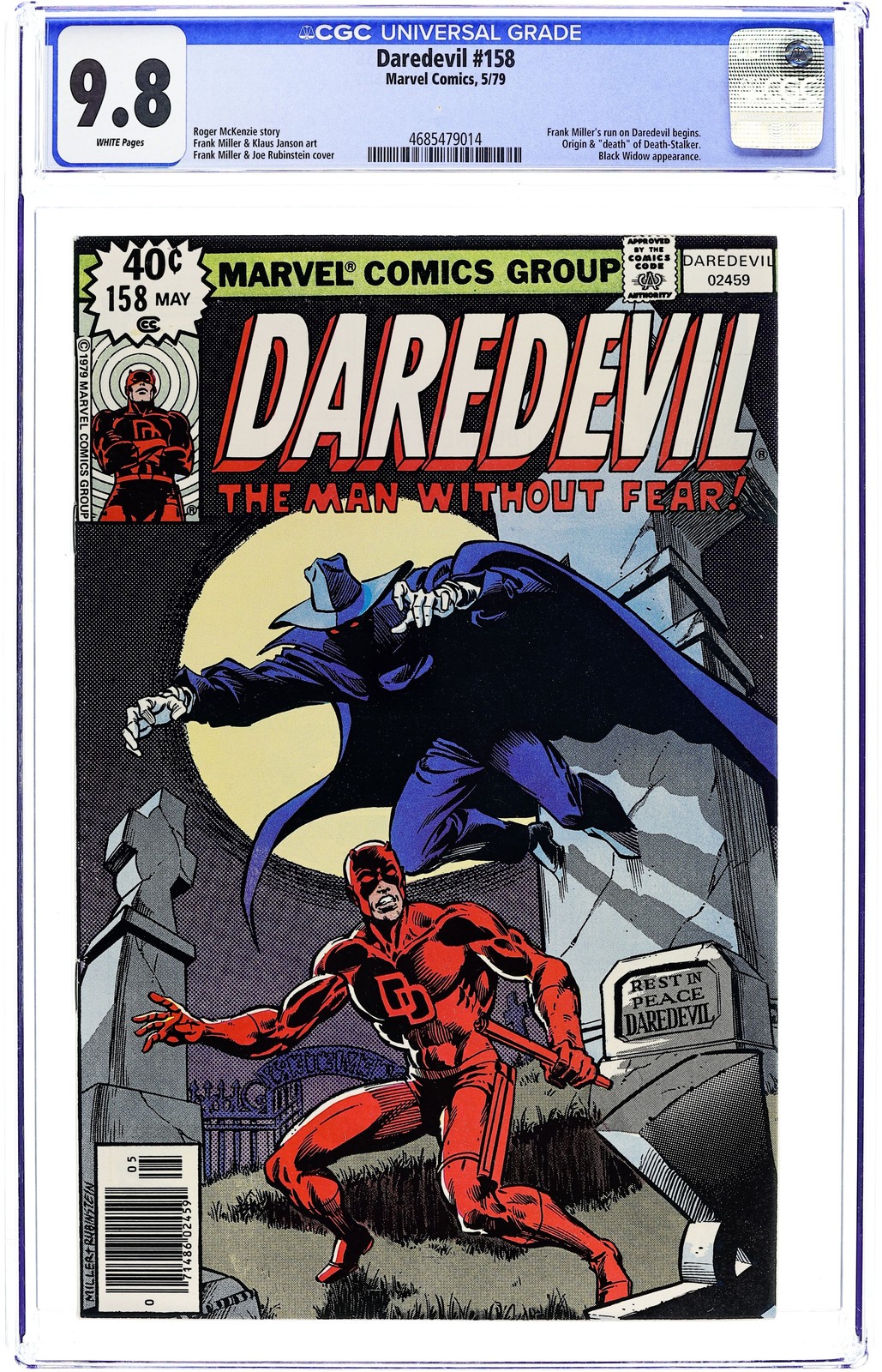Daredevil #158 CGC 9.8 1979 4685479014