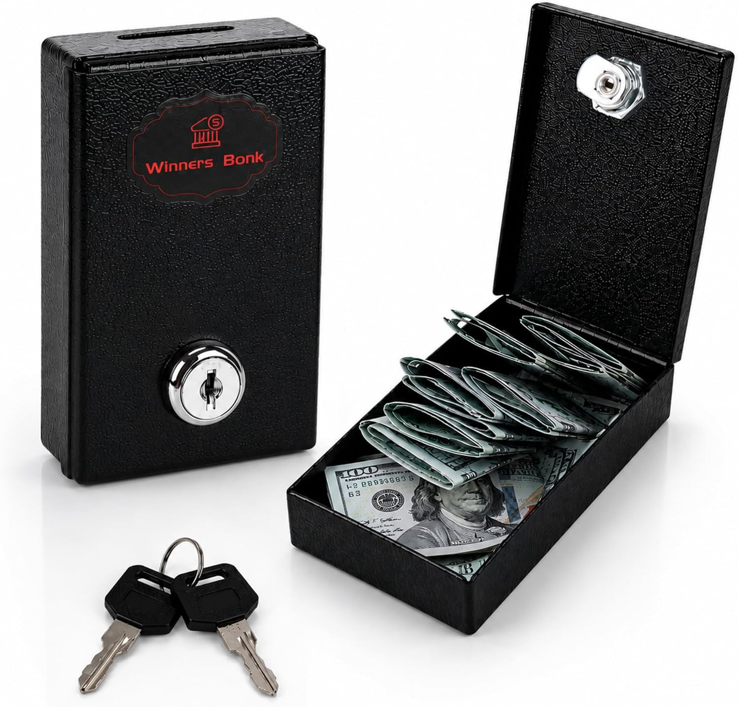 Winners Bank Gift for Gambler Portable Pocket Safe for Casino Winnings